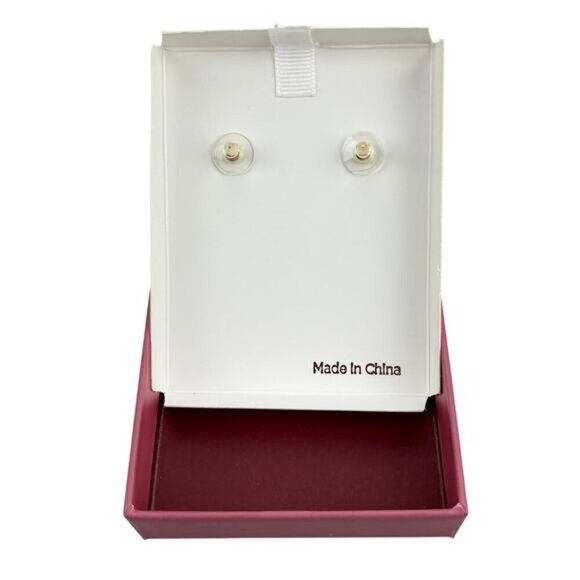 NWT RUSH Gold Cross Rhinestone Earrings - Picture 5 of 6